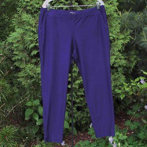Eileen Fisher Stretchy Purple Crepe Pants